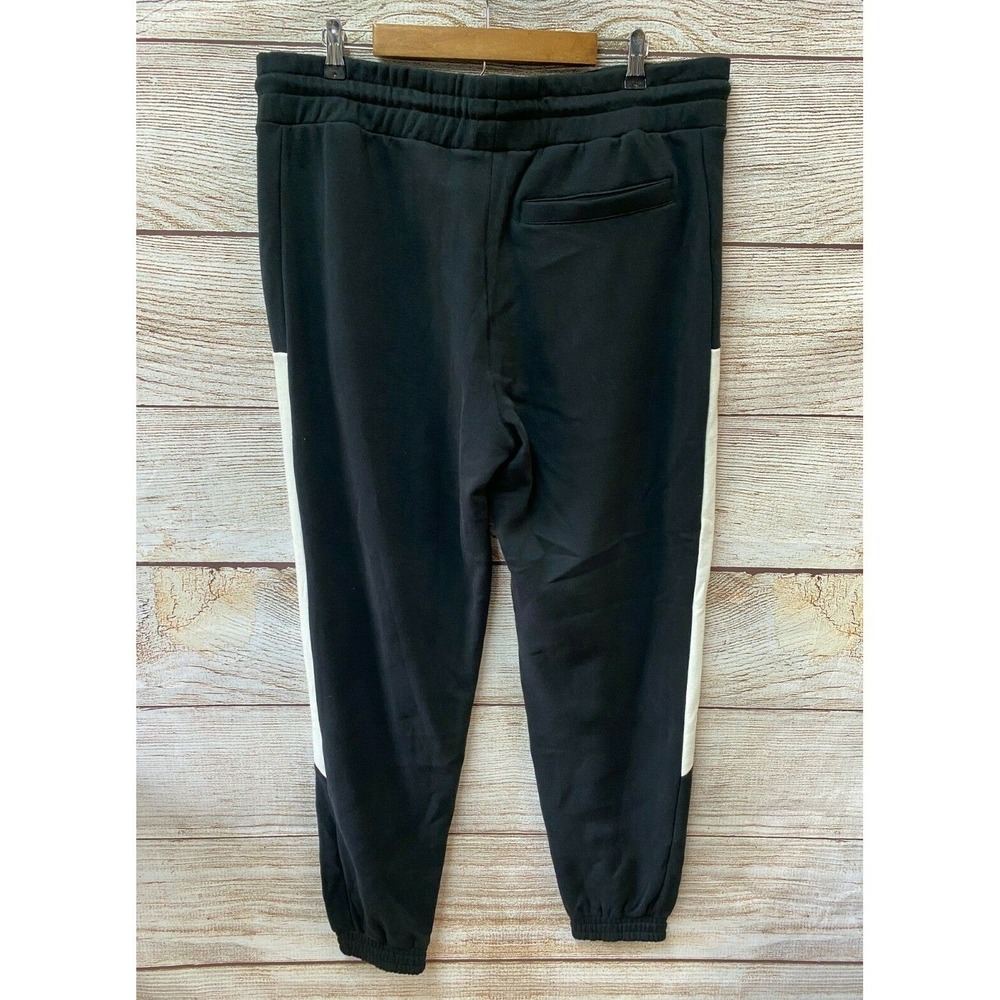True Religion Jogger Pants Mens Size XL Color Block Fleece Jogger Pants New $119 - Picture 3 of 4